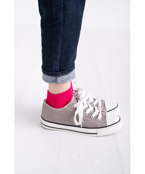 stample（スタンプル）の「アクセントカラーアンクルソックス　1P（ソックス/靴下・キッズ・パープル/ピンク/ライム/ブルー/エメラルド/グリーン/レッド/オレンジ/マスタード・S/M/LL/L）」の19枚目の写真