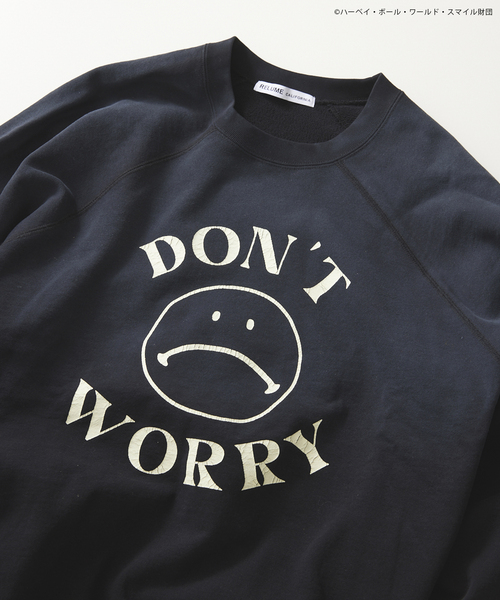 JOURNAL STANDARD relume（ジャーナルスタンダード　レリューム）の「CALIFORNIA スマイリーフェイス クルーネックスウェット（スウェット・メンズ・ブラック/ネイビー/ピンク・MEDIUM/LARGE）」の13枚目の写真