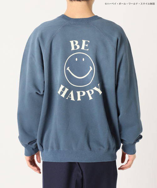 JOURNAL STANDARD relume（ジャーナルスタンダード　レリューム）の「CALIFORNIA スマイリーフェイス クルーネックスウェット（スウェット・メンズ・ブラック/ネイビー/ピンク・MEDIUM/LARGE）」の10枚目の写真