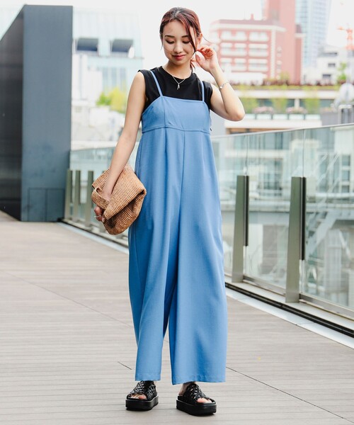 B:MING by BEAMS（ビーミングバイビームス）の「B:MING by BEAMS / キャミ サロペット（サロペット/オーバーオール・レディース・ベージュ/ミント/モカ/ブラック/ブルー・MEDIUM/SMALL）」の13枚目の写真