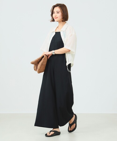 B:MING by BEAMS（ビーミングバイビームス）の「B:MING by BEAMS / キャミ サロペット（サロペット/オーバーオール・レディース・ベージュ/ミント/モカ/ブラック/ブルー・MEDIUM/SMALL）」の16枚目の写真