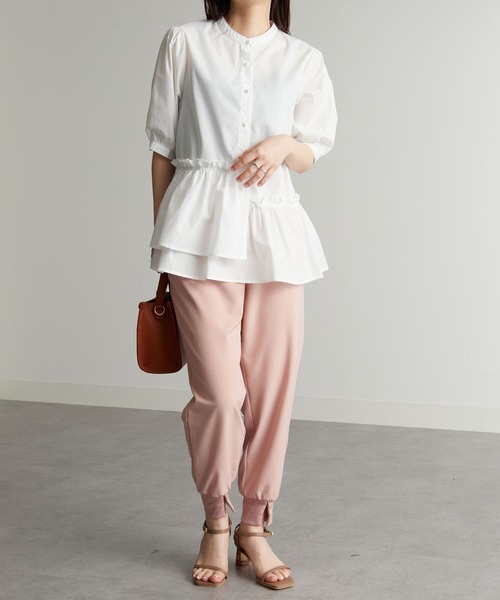 RANAN（ラナン）の「[速乾/接触冷感/UVカット/防シワ]裾スリットジョガーパンツ（その他パンツ・レディース・サンドグレー/ブラック/ネイビー/チャコール/カーキ/ピンク・LL/M/S/L）」の19枚目の写真