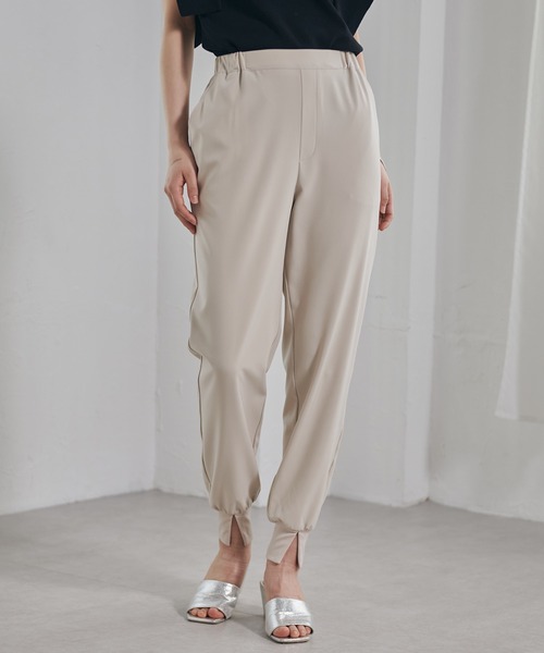 RANAN（ラナン）の「[速乾/接触冷感/UVカット/防シワ]裾スリットジョガーパンツ（その他パンツ・レディース・サンドグレー/ブラック/ネイビー/チャコール/カーキ/ピンク・LL/M/S/L）」の18枚目の写真