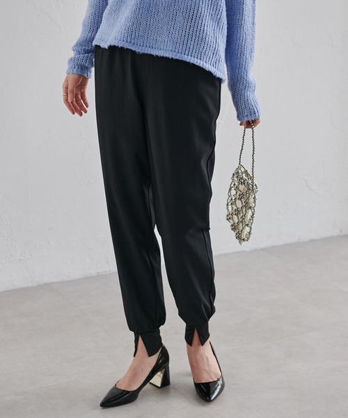 RANAN（ラナン）の「[速乾/接触冷感/UVカット/防シワ]裾スリットジョガーパンツ（その他パンツ・レディース・サンドグレー/ブラック/ネイビー/チャコール/カーキ/ピンク・LL/M/S/L）」の22枚目の写真