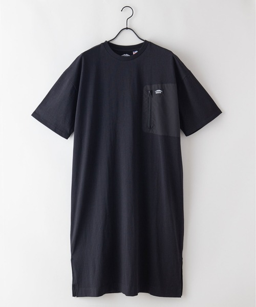 OUTDOOR PRODUCTS APPAREL(アウトドアプロダクツアパレル)の「USAコットン100% ポケット付きBIGワンピース(ワンピース・レディース・ベージュ/ダークグリーン/ブラック・FREE)」の2枚目の写真