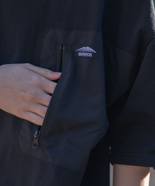 OUTDOOR PRODUCTS APPAREL(アウトドアプロダクツアパレル)の「USAコットン100% ポケット付きBIGワンピース(ワンピース・レディース・ベージュ/ダークグリーン/ブラック・FREE)」の18枚目の写真