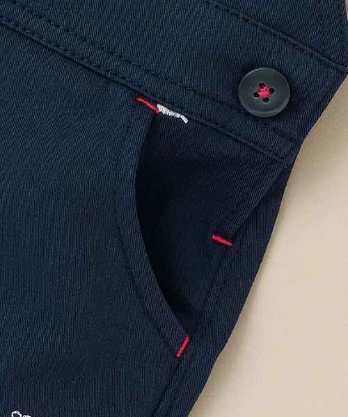 sense of wonder（センスオブワンダー）の「クジラ刺しゅうサロペットパンツ（サロペット/オーバーオール・キッズ・ベージュ/ネイビー・70-80cm/80-90cm）」の8枚目の写真