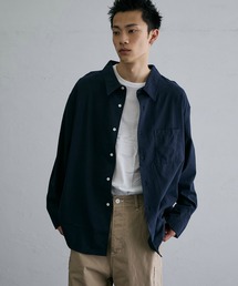 EDWIN エドウィン STEPMARK オーバーサイズ ビッグシルエット ルーズシャツ 長袖