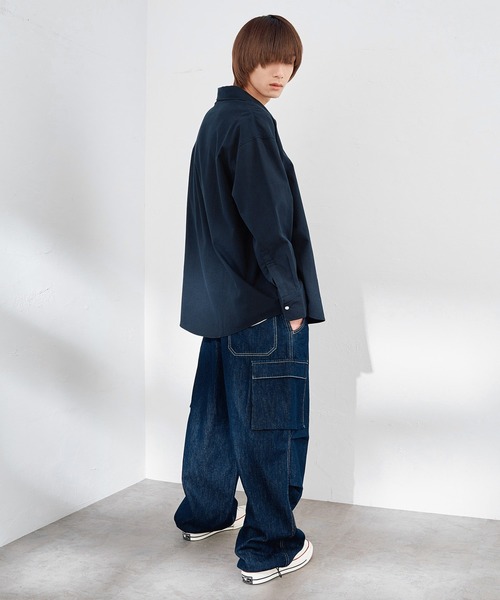新品未使用　DOLMAN SLEEVE SHRITブラック　オーバーサイズ DOLMAN SLEEVE BIG SILHOUETTE SHIRT/BLACK | ato