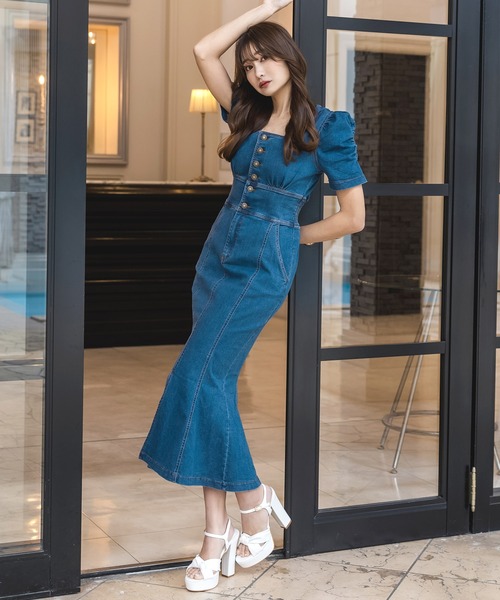 Julia Boutique（ジュリアブティック）の「ドットと無地から選べるチャンキーヒールストラップサンダル/23075（サンダル・レディース・ブラック/ホワイト/ドット/ピンクベージュ・S/L/3L/M/XS/LL）」の6枚目の写真