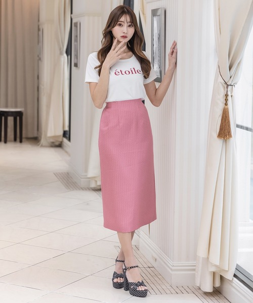 Julia Boutique（ジュリアブティック）の「ドットと無地から選べるチャンキーヒールストラップサンダル/23075（サンダル・レディース・ブラック/ホワイト/ドット/ピンクベージュ・S/L/3L/M/XS/LL）」の20枚目の写真