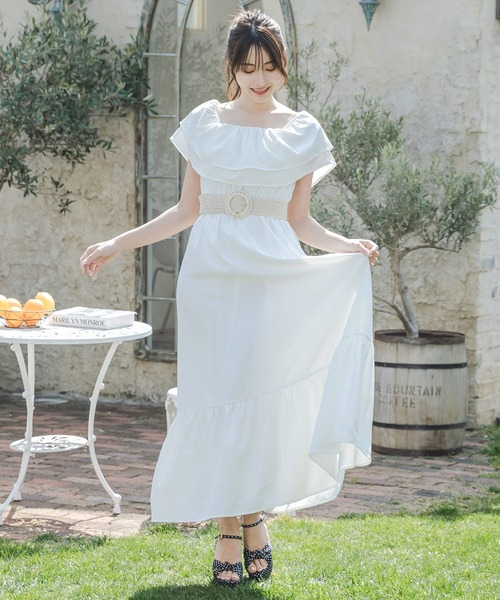 Julia Boutique（ジュリアブティック）の「ドットと無地から選べるチャンキーヒールストラップサンダル/23075（サンダル・レディース・ブラック/ホワイト/ドット/ピンクベージュ・S/L/3L/M/XS/LL）」の22枚目の写真