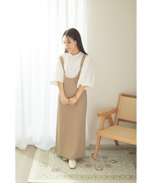 Amourire | 【yumi.コラボ】ふんわり着映え。ボリューム袖バンドカラーブラウス(シャツ/ブラウス)