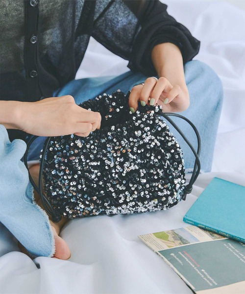 titivate（ティティベイト）の「ｽﾊﾟﾝｺｰﾙﾐﾆﾊﾞｯｸﾞ（ショルダーバッグ・レディース・シルバー/マルチ/ブラック・FREE）」の14枚目の写真