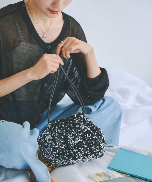 titivate（ティティベイト）の「ｽﾊﾟﾝｺｰﾙﾐﾆﾊﾞｯｸﾞ（ショルダーバッグ・レディース・シルバー/マルチ/ブラック・FREE）」の12枚目の写真