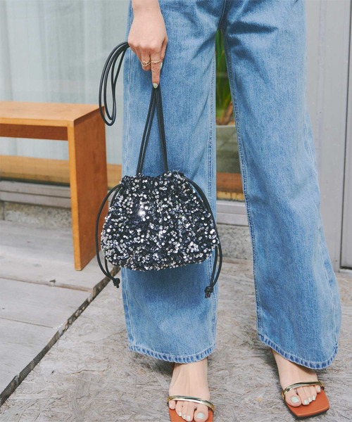 titivate（ティティベイト）の「ｽﾊﾟﾝｺｰﾙﾐﾆﾊﾞｯｸﾞ（ショルダーバッグ・レディース・シルバー/マルチ/ブラック・FREE）」の10枚目の写真