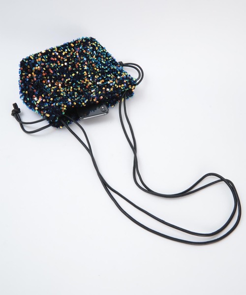 titivate（ティティベイト）の「ｽﾊﾟﾝｺｰﾙﾐﾆﾊﾞｯｸﾞ（ショルダーバッグ・レディース・シルバー/マルチ/ブラック・FREE）」の13枚目の写真