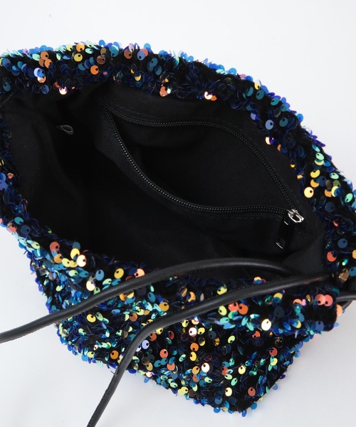 titivate（ティティベイト）の「ｽﾊﾟﾝｺｰﾙﾐﾆﾊﾞｯｸﾞ（ショルダーバッグ・レディース・シルバー/マルチ/ブラック・FREE）」の11枚目の写真