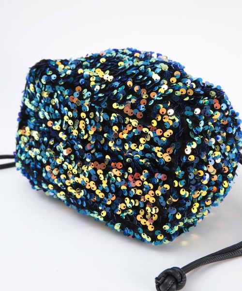 titivate（ティティベイト）の「ｽﾊﾟﾝｺｰﾙﾐﾆﾊﾞｯｸﾞ（ショルダーバッグ・レディース・シルバー/マルチ/ブラック・FREE）」の5枚目の写真