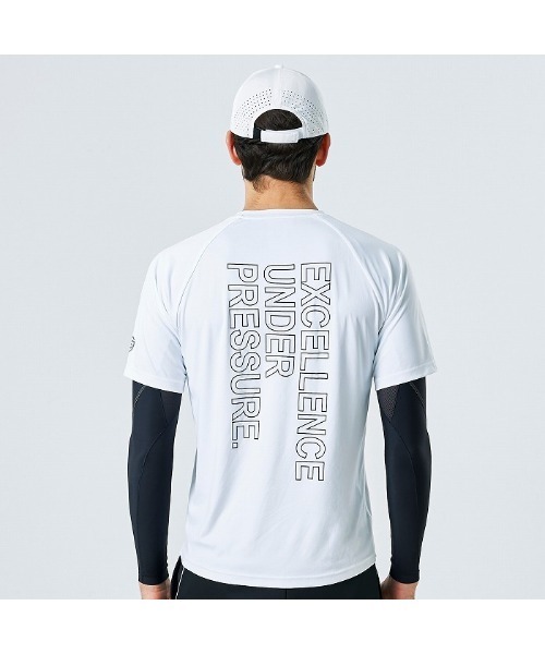 PEOPLESTYLE 半袖 Tシャツ トップス メッシュ切替 ウォシュッド 襟ロゴ袖メッシュ切り替えTシャツ トップス ロンT[品番