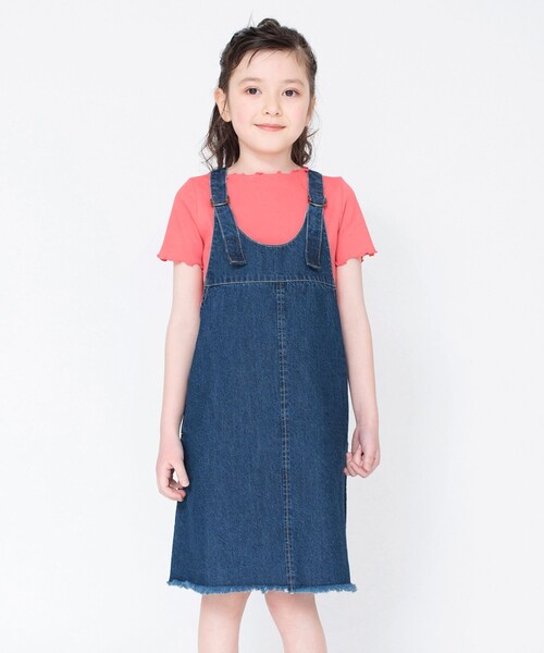 BRANSHES(ブランシェス)の「デニムジャンパースカート(ジャンパースカート・キッズ・ブルー/ネイビー・90/100/130/150/120/110/140)」の20枚目の写真