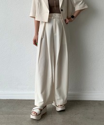 JEANASIS | ベルトタックワイドパンツ【SET UP対応】/704100(スラックス)