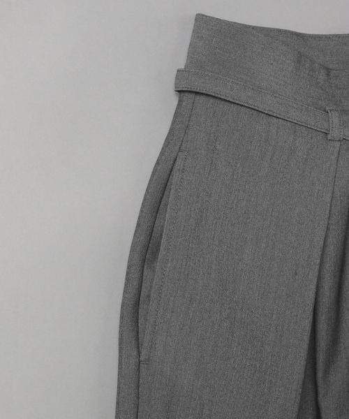 JEANASIS（ジーナシス）の「ベルトタックワイドパンツ【SET UP対応】/704100（スラックス・レディース・ミント/スミクロ/グレー/オフホワイト・FREE）」の22枚目の写真