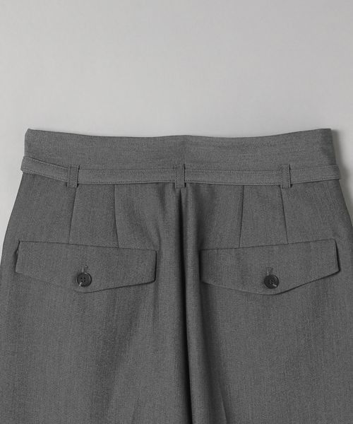 JEANASIS（ジーナシス）の「ベルトタックワイドパンツ【SET UP対応】/704100（スラックス・レディース・ミント/スミクロ/グレー/オフホワイト・FREE）」の6枚目の写真