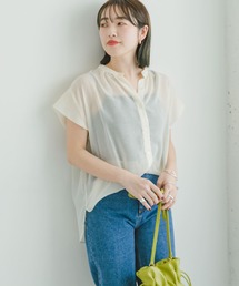 ボイルライクフレンチブラウス