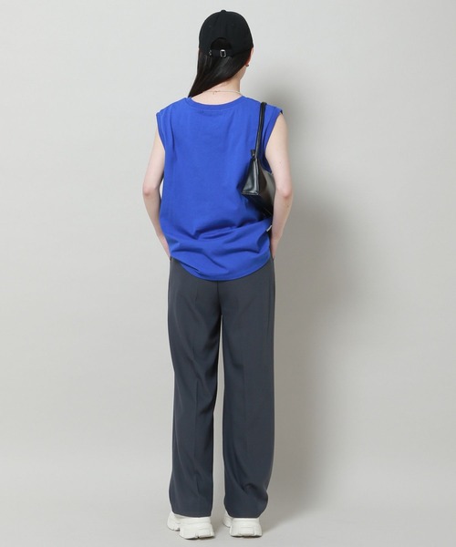 ALAND(エーランド)の「【UNISEX】ALAND/ノースリーブT 2907398(Tシャツ/カットソー・レディース・ベージュ/ブルー/チャコール/オフホワイト・FREE)」の14枚目の写真