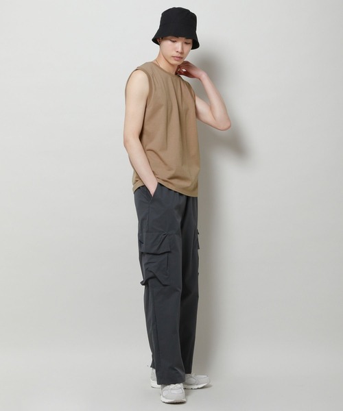ALAND(エーランド)の「【UNISEX】ALAND/ノースリーブT 2907398(Tシャツ/カットソー・レディース・ベージュ/ブルー/チャコール/オフホワイト・FREE)」の15枚目の写真