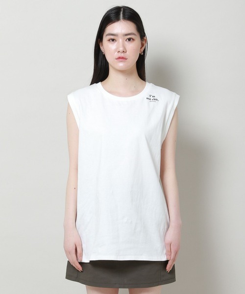ALAND(エーランド)の「【UNISEX】ALAND/ノースリーブT 2907398(Tシャツ/カットソー・レディース・ベージュ/ブルー/チャコール/オフホワイト・FREE)」の21枚目の写真
