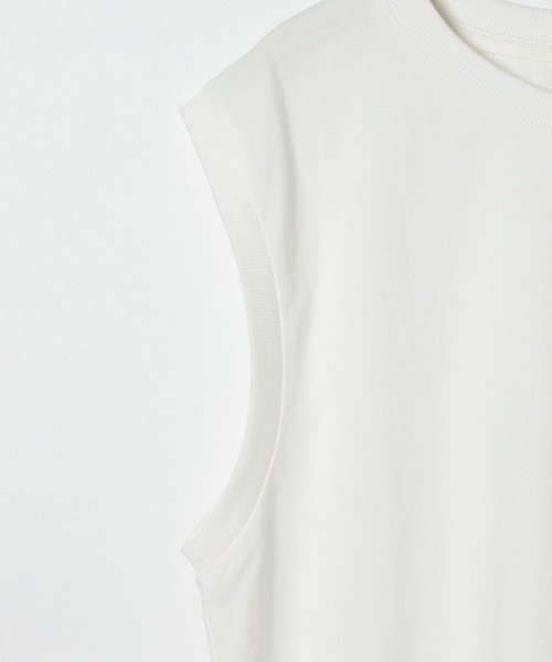 ALAND(エーランド)の「【UNISEX】ALAND/ノースリーブT 2907398(Tシャツ/カットソー・レディース・ベージュ/ブルー/チャコール/オフホワイト・FREE)」の8枚目の写真
