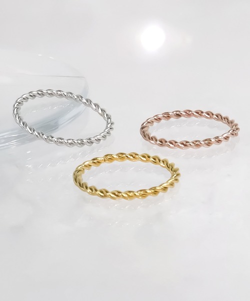 blackdia ocean(ブラックダイヤオーシャン)の「blackdia ocean ツイストロープリング(リング・レディース・ゴールド/ピンクゴールド/シルバー・7号/9号/11号/13号/15号/18号)」の14枚目の写真