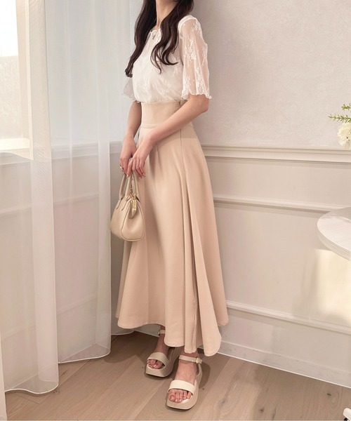 apres jour(アプレジュール)の「カップ付きキャミ+レースプルオーバー【ZOZOTOWN限定アイテム】(Tシャツ/カットソー・レディース・アイボリー/オフホワイト/ブラック・フリー/X-LARGE)」の4枚目の写真