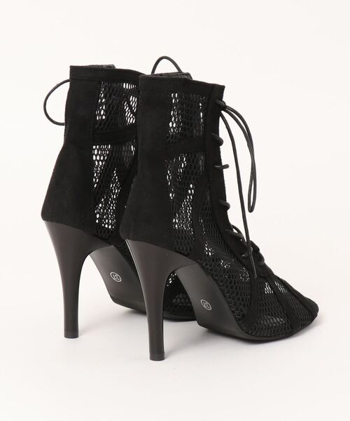 STYLEBLOCK（スタイルブロック）の「メッシュレースアップブーツ（サンダル・レディース・ブラック・37/38/39/36/40/35/41/42/43）」の3枚目の写真