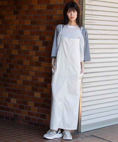 Munich（ミューニック）の「8ozスラブデニムジャンパースカート（ジャンパースカート・レディース・アイボリー/ブラック/ネイビー・S/M）」の12枚目の写真