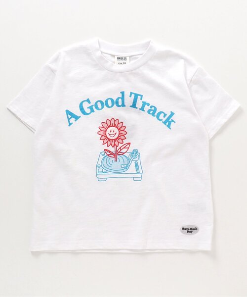 BREEZE(ブリーズ)の「3色3柄ミュージックTシャツ(Tシャツ/カットソー・キッズ・オフホワイト/ブルー/キャメル・90/100/110/120/130/140/150)」の2枚目の写真