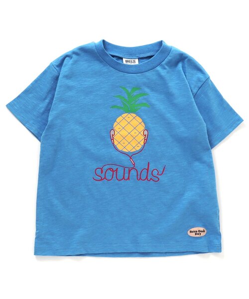 BREEZE(ブリーズ)の「3色3柄ミュージックTシャツ(Tシャツ/カットソー・キッズ・オフホワイト/ブルー/キャメル・90/100/110/120/130/140/150)」の7枚目の写真