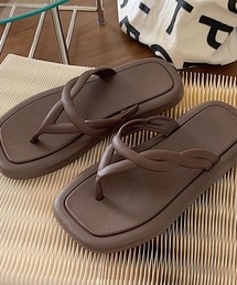 Dita Muaj.（ディータムアージュ）の「ナチュラルカラー ラバートングビーチサンダル（サンダル）」