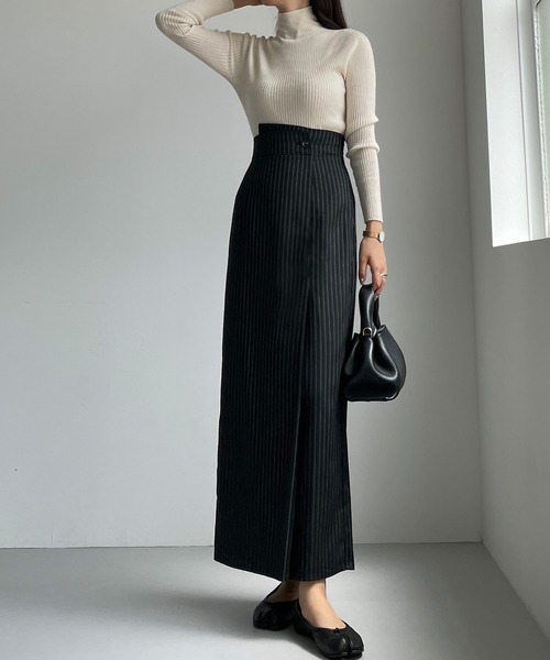 Louere(ルエレ)の「薄手ヘリンボーンタイトラップ風スカート(スカート・レディース・ブラック系その他2/ブラック系その他/チャコール/ブラウン/ベージュ・SMALL/MEDIUM/X-LARGE/LARGE)」の14枚目の写真