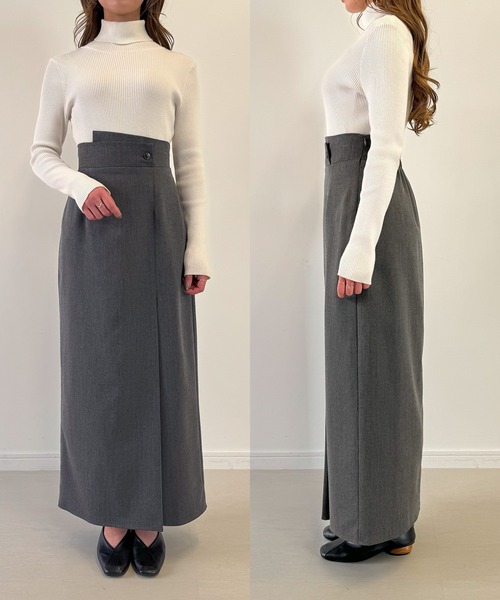 ellie エリー ヘリンボーンスカート グレー ellie エリー ヘリンボーンスカート グレー - メルカリ