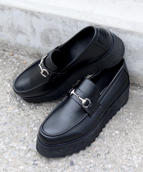 セール】Love Hunter / 厚底ハイソールローファー コインローファー