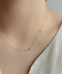 ebine(�G�r�l)��Alphabet Zirconia Necklace�@�����A�����M�[�Ή� �T�[�W�J���X�e�����X(�l�b�N���X)