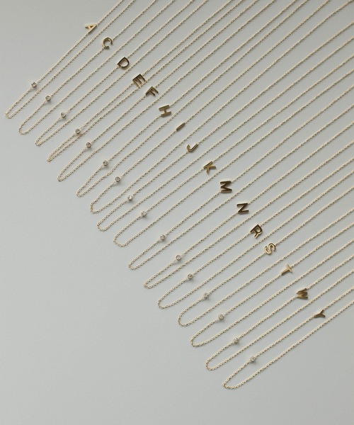 ebine（エビネ）の「Alphabet Zirconia Necklace　金属アレルギー対応 サージカルステンレス（ネックレス・レディース・D/C/M/K/F/S/R/I/T/E/J/A/H/N/Y/W・FREE）」の18枚目の写真