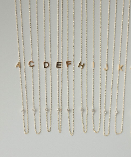ebine（エビネ）の「Alphabet Zirconia Necklace　金属アレルギー対応 サージカルステンレス（ネックレス・レディース・D/C/M/K/F/S/R/I/T/E/J/A/H/N/Y/W・FREE）」の20枚目の写真