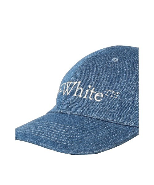 off white（オフホワイト）の「DEN LOGO BOOKISH CAP（キャップ・メンズ・ブルー・ONE SIZE）」の5枚目の写真