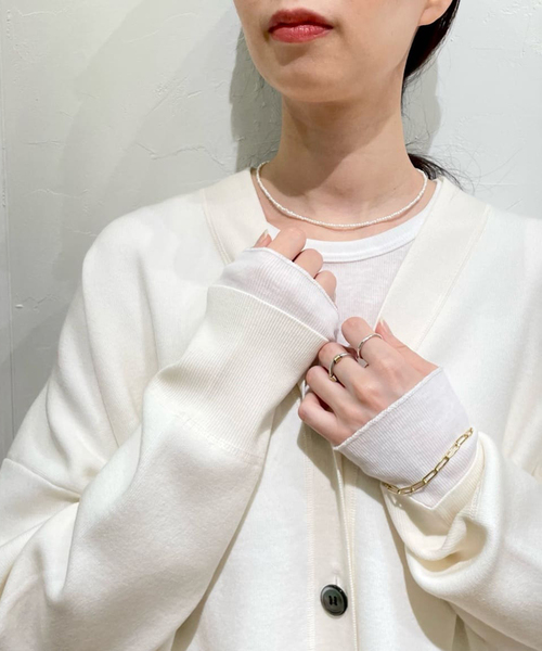 EMILY WEEK（エミリーウィーク）の「パウダリーコットンプルオーバー（Tシャツ/カットソー・レディース・ホワイト/チャコールグレー・FREE）」の2枚目の写真