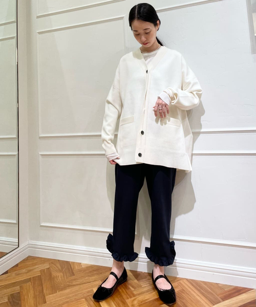 EMILY WEEK（エミリーウィーク）の「パウダリーコットンプルオーバー（Tシャツ/カットソー・レディース・ホワイト/チャコールグレー・FREE）」の8枚目の写真