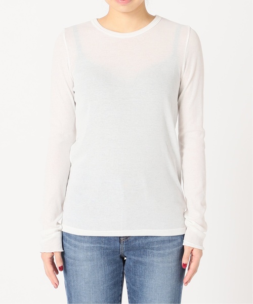 EMILY WEEK（エミリーウィーク）の「パウダリーコットンプルオーバー（Tシャツ/カットソー・レディース・ホワイト/チャコールグレー・FREE）」の22枚目の写真